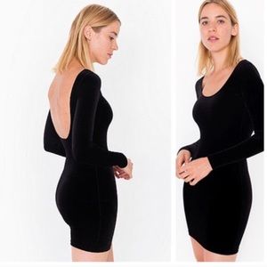 American Apparel Scoop Back Bodycon Dress